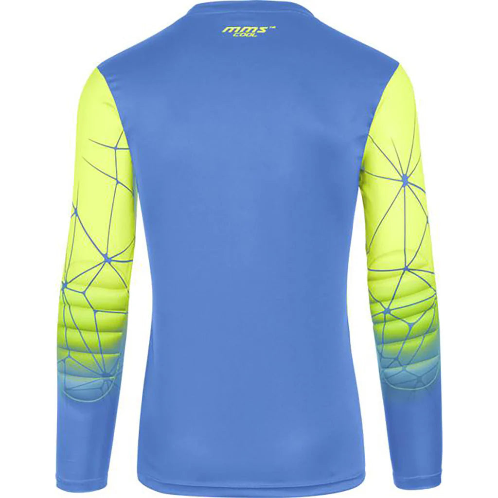 Reusch Match Pro Padded Long Sleeve Goalkeeper Jersey - Blue/Lime