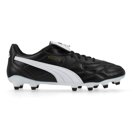 Puma King Top (K-BETTER) FG/AG Firm Ground Soccer Cleat - Black/White/Gold
