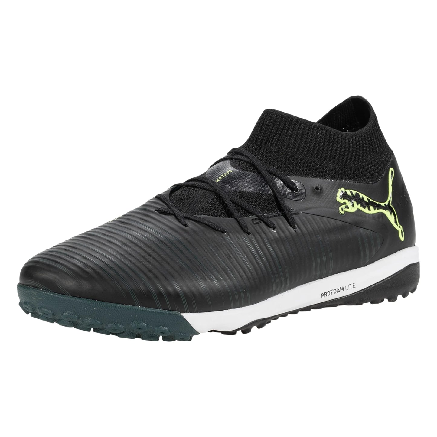 Puma Future 8 Pro Cage TF Turf Soccer Cleat - Black/Fizzy Light/Green Terrain
