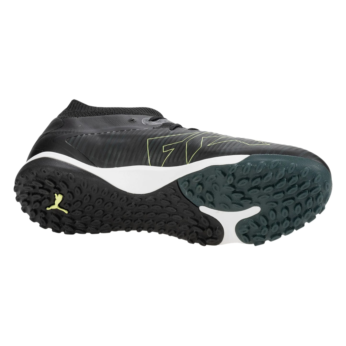 Puma Future 8 Pro Cage TF Turf Soccer Cleat - Black/Fizzy Light/Green Terrain