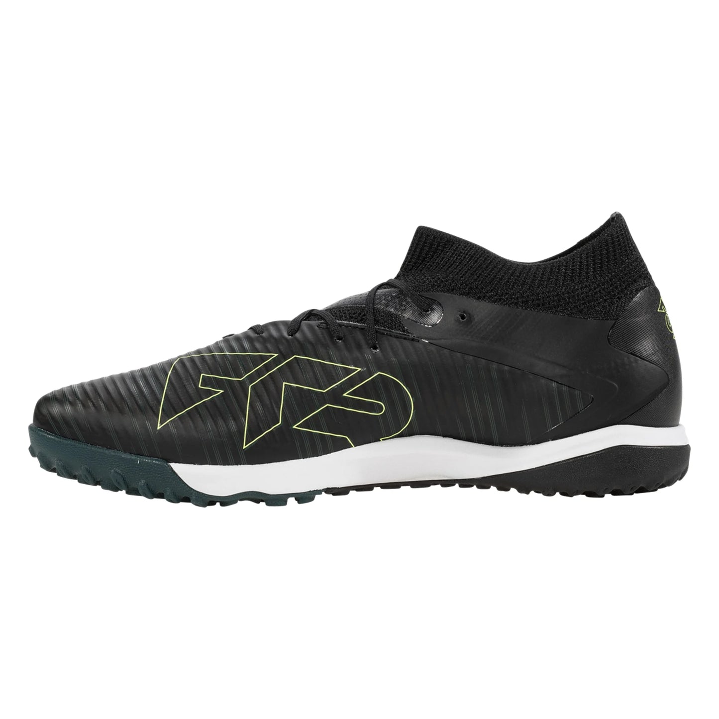 Puma Future 8 Pro Cage TF Turf Soccer Cleat - Black/Fizzy Light/Green Terrain
