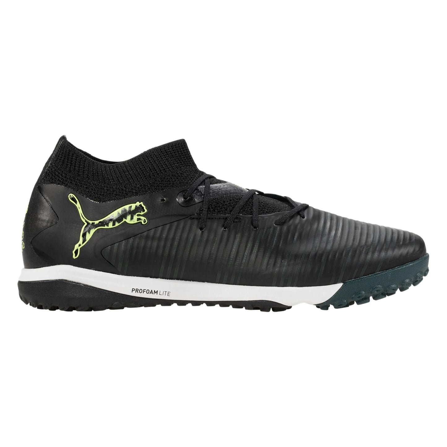 Puma Future 8 Pro Cage TF Turf Soccer Cleat - Black/Fizzy Light/Green Terrain