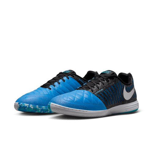 Nike Lunargato II IN Indoor Soccer Shoe - Metallic Silver/Black/Neptune Blue