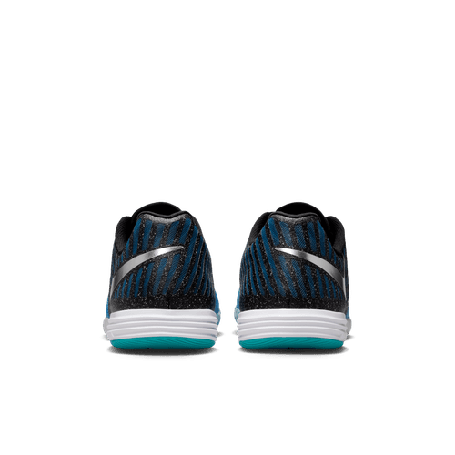 Nike Lunargato II IN Indoor Soccer Shoe - Metallic Silver/Black/Neptune Blue