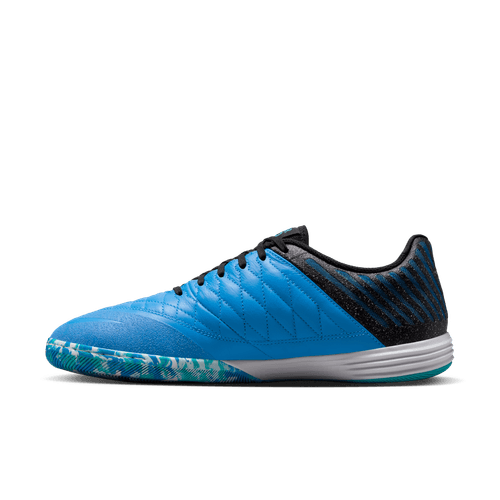 Nike Lunargato II IN Indoor Soccer Shoe - Metallic Silver/Black/Neptune Blue