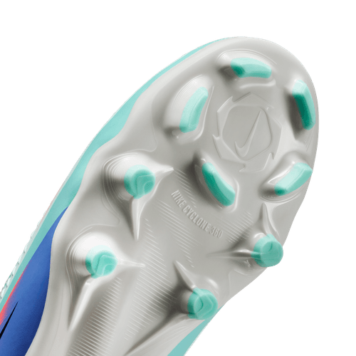 Nike United Junior Phantom 6 High Academy FG Firm Ground Soccer Cleat - Pistachio Frost/Hyper Orange