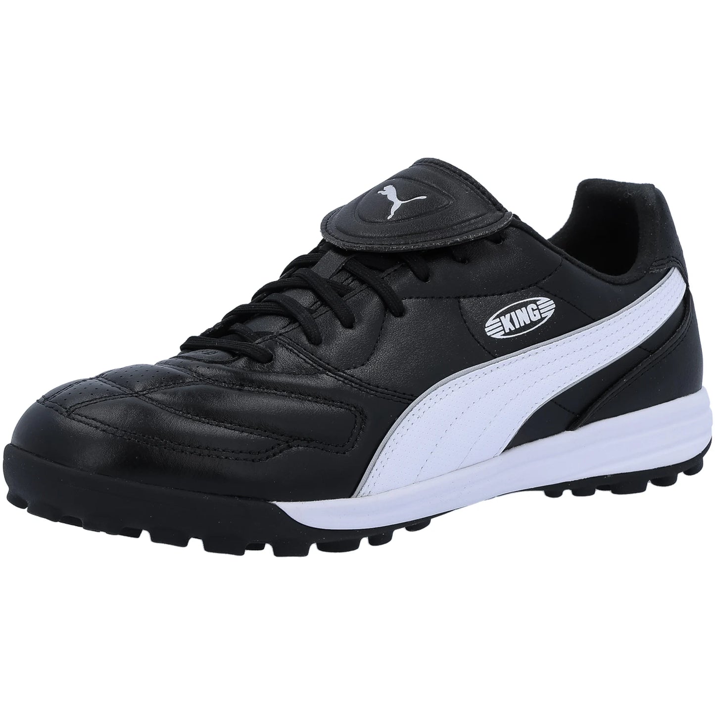 Puma King Liga TT Turf Soccer Cleat - Black/Silver/White