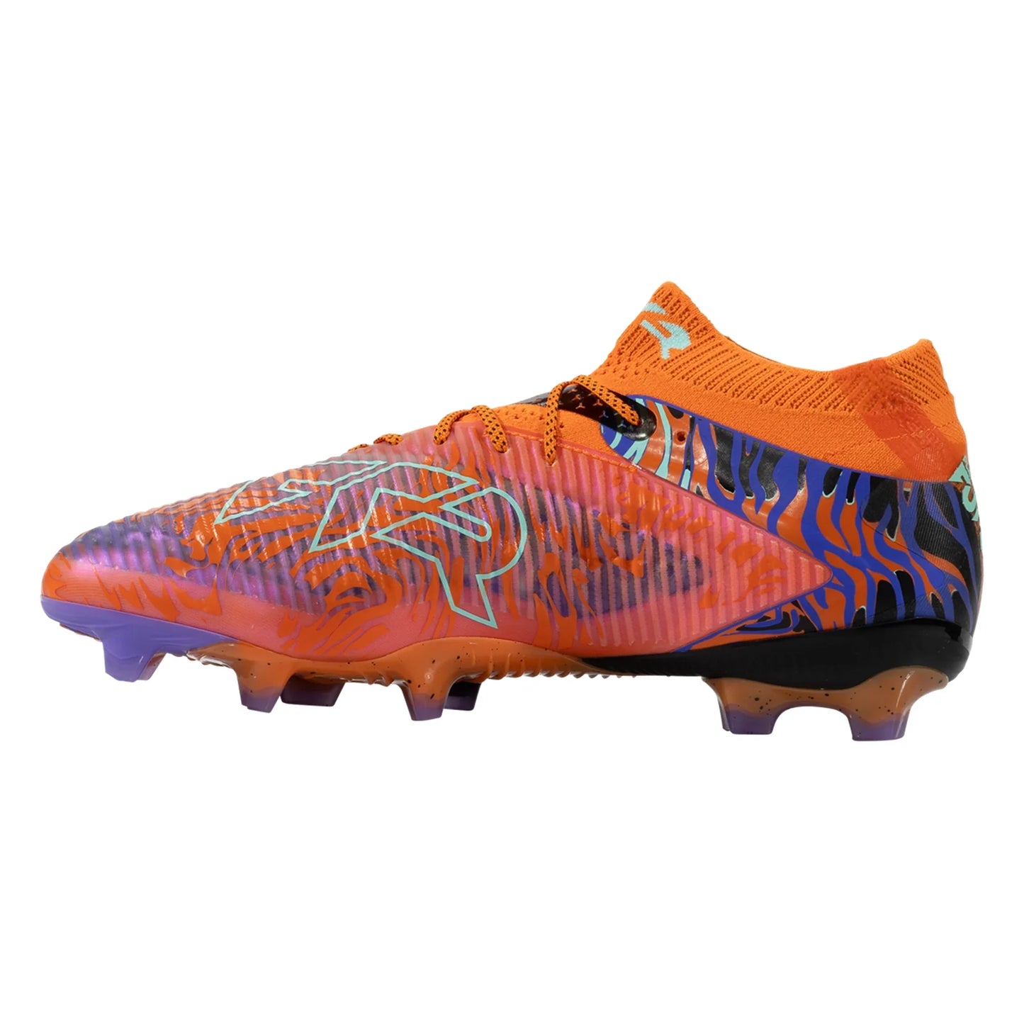 Puma Future 8 Ultimate NJR Creativity FG Firm Ground Soccer Cleat - Orange Poppy/Black/Poison Pink