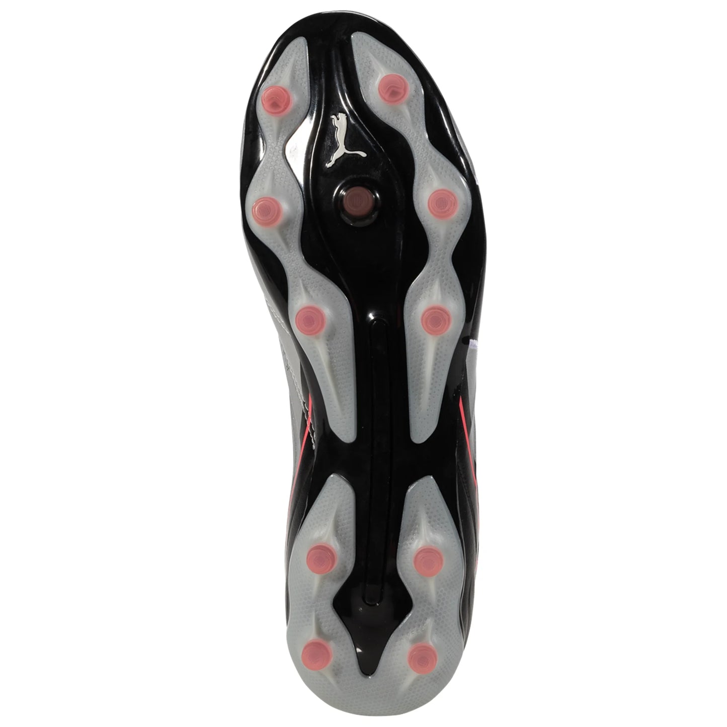 Puma King Pro FG/AG Firm Ground Soccer Cleat - Silver/Black/Sun-Struck/White