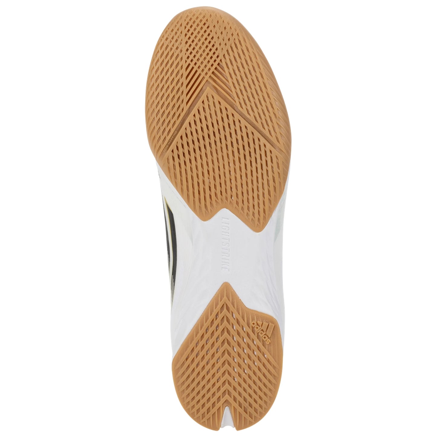 Adidas F50 Pro IN Indoor Soccer Shoe - White/Core Black/Gold Metallic
