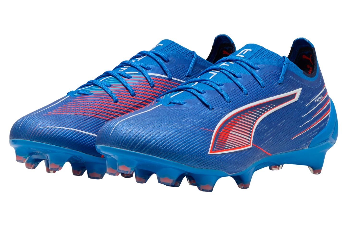 Puma Ultra 6 Ultimate FG Firm Ground Soccer Cleat - Ultra Blue/White/Glowing Red