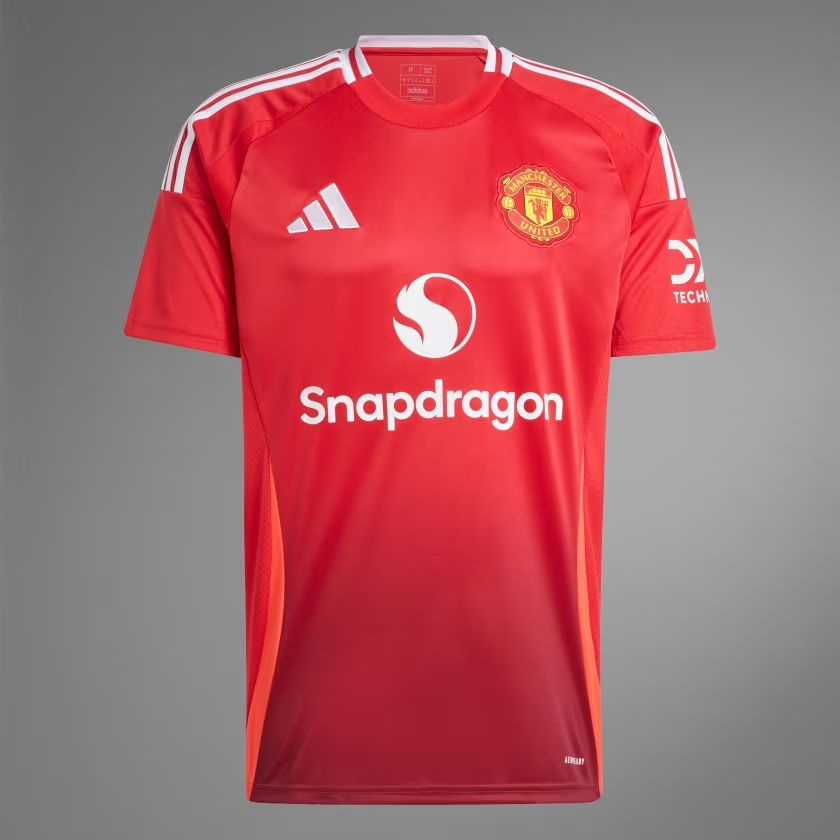Kid's Replica Adidas Manchester United Home Jersey 24/25