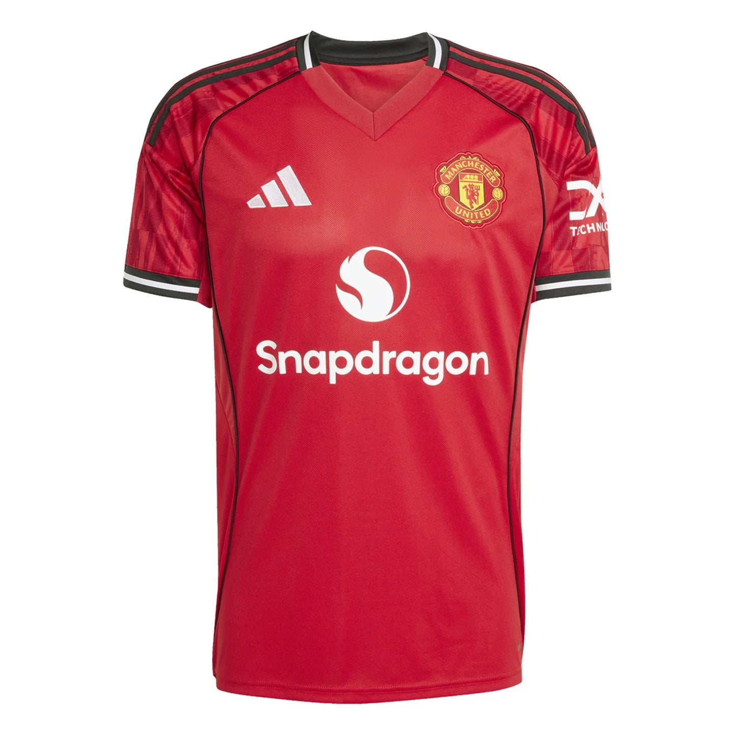 Men's Replica Adidas B. Fernandes Manchester United Home Jersey 25/26