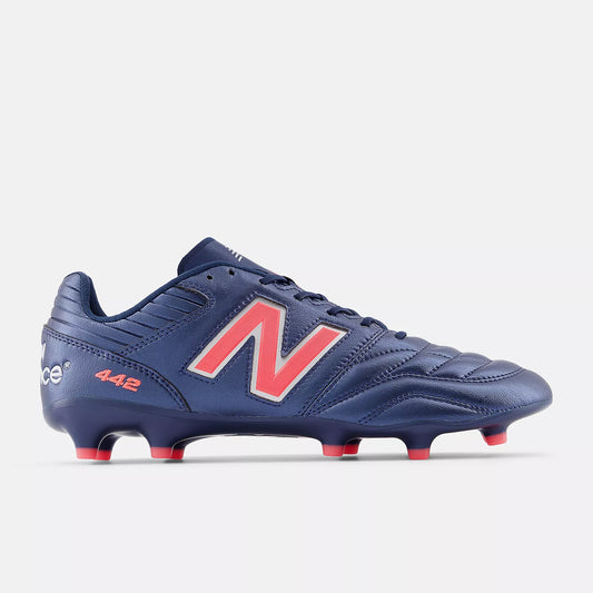 New Balance 442 V2 Elite FG Firm Ground Soccer Cleat - NB Navy/Silver/Energy Red