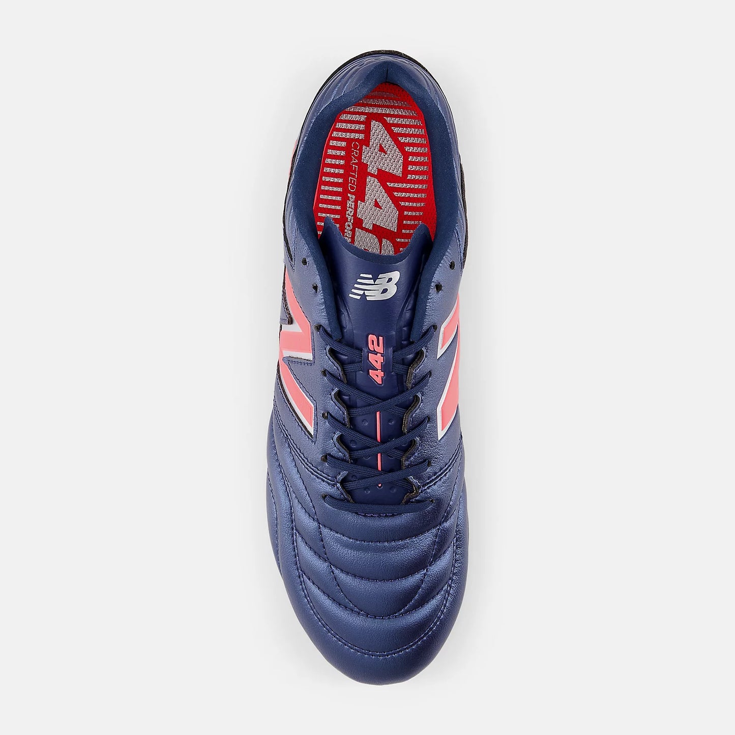 New Balance 442 V2 Elite FG Firm Ground Soccer Cleat - NB Navy/Silver/Energy Red