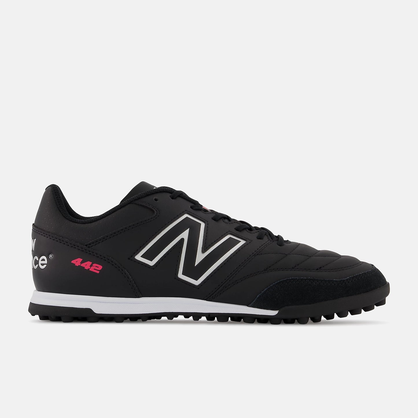 New Balance 442 V2 Team TF Turf Soccer Cleat - Black/White