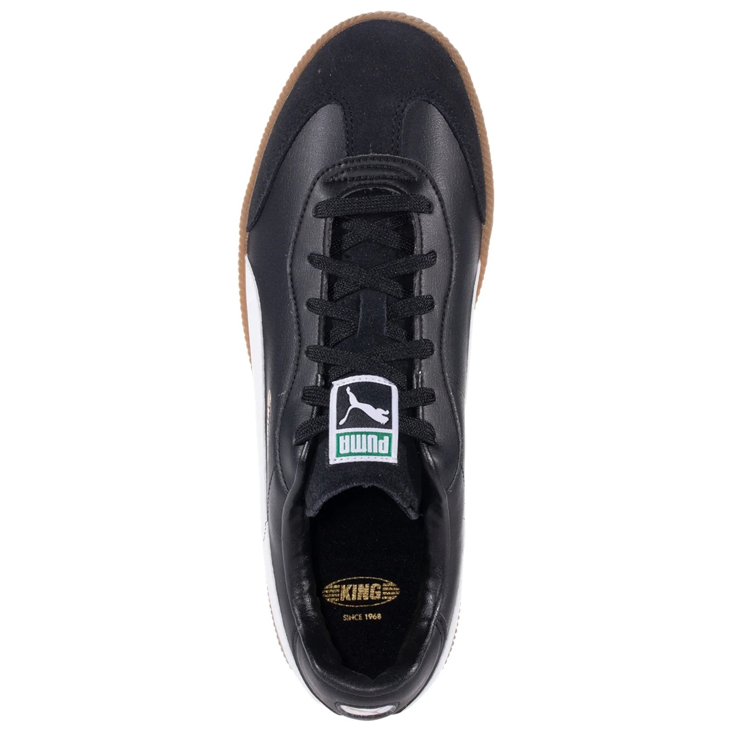 Puma King 21 IT Indoor Soccer Shoe - Black/White/Gum