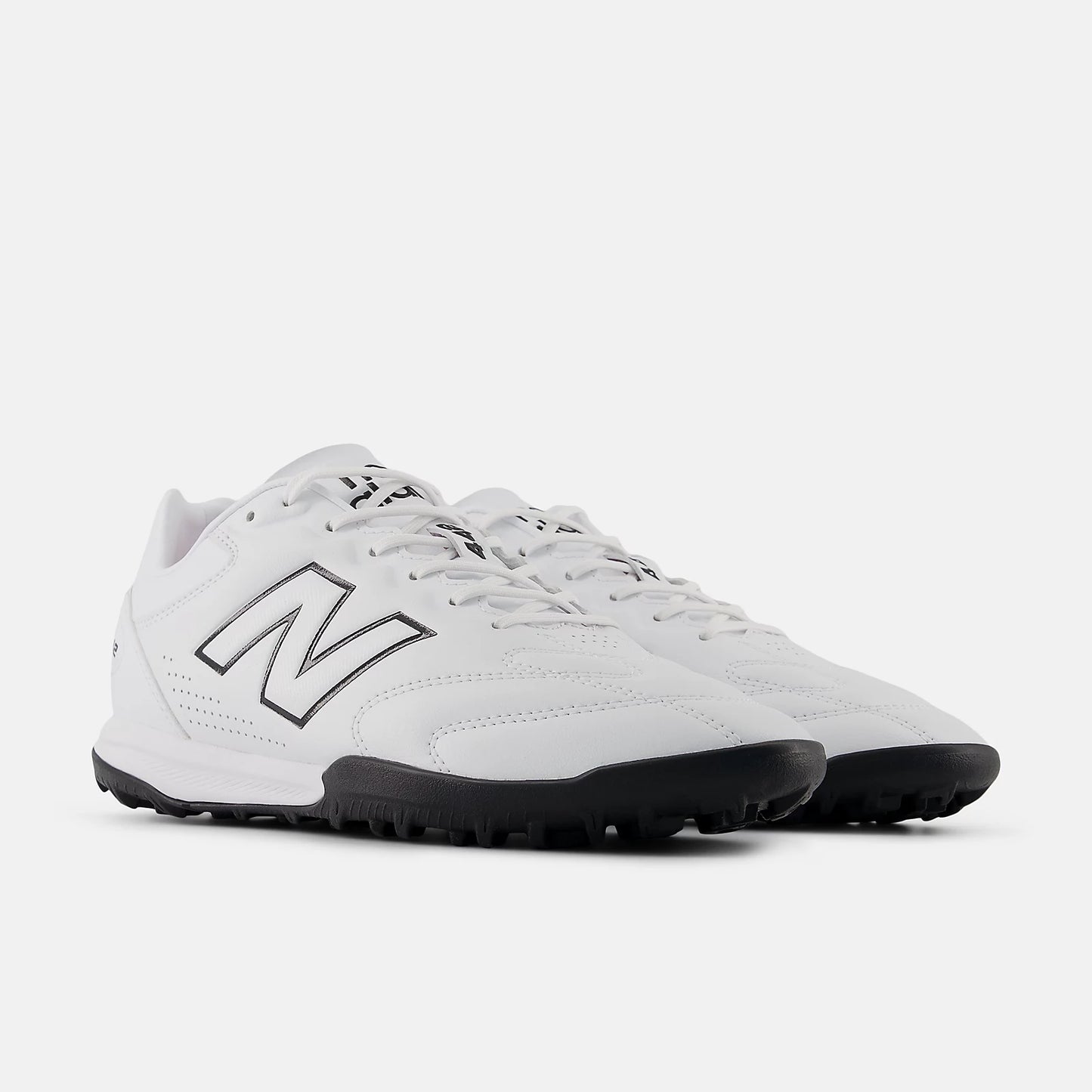 New Balance 442 V3 Pro TF Turf Soccer Cleat - White/Black/Fire Cracker