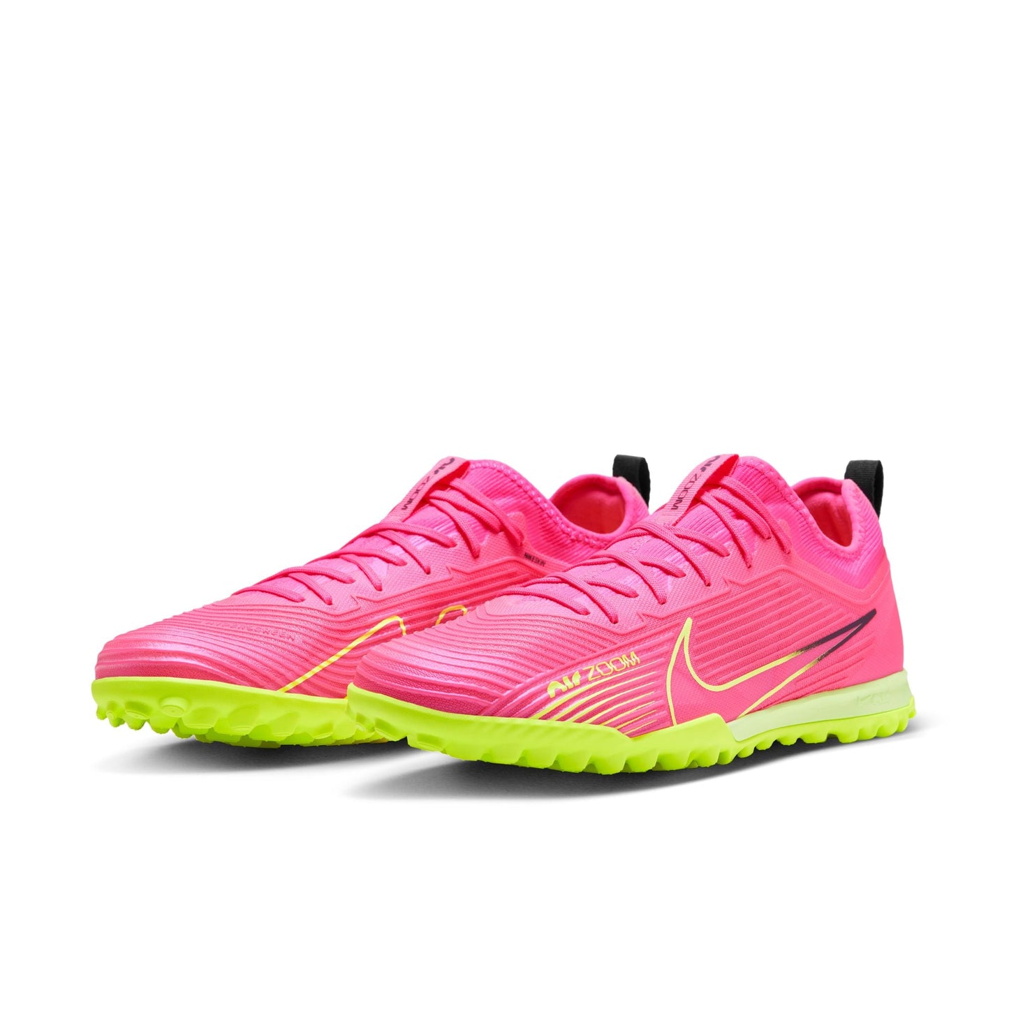 Nike Zoom Mercurial Vapor 15 Pro TF Turf Soccer Cleat - PinkBlast/Volt/Grey