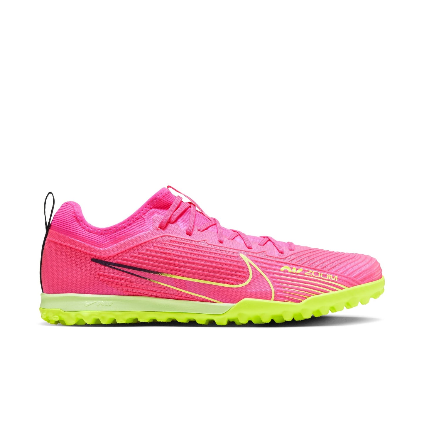 Nike Zoom Mercurial Vapor 15 Pro TF Turf Soccer Cleat - PinkBlast/Volt/Grey