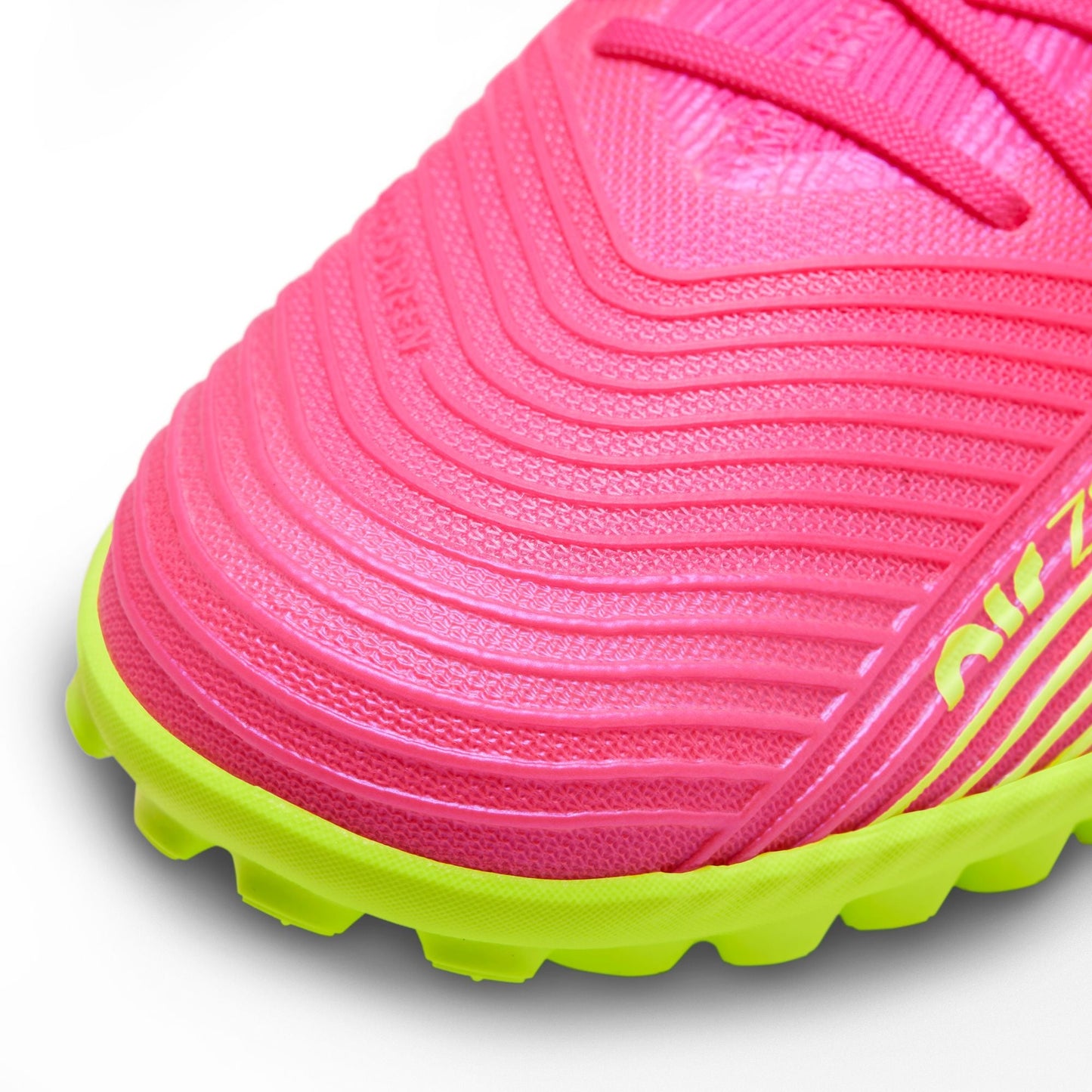 Nike Zoom Mercurial Vapor 15 Pro TF Turf Soccer Cleat - PinkBlast/Volt/Grey