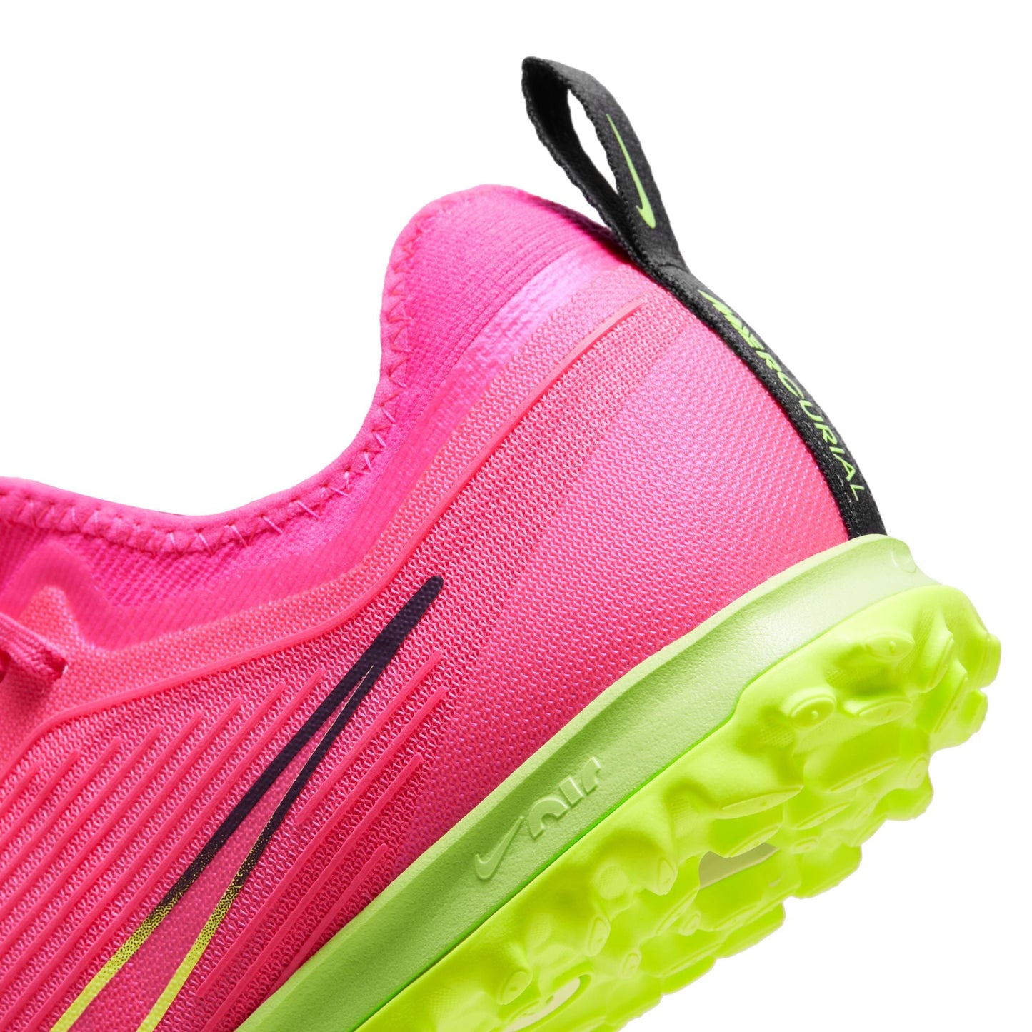 Nike Zoom Mercurial Vapor 15 Pro TF Turf Soccer Cleat - PinkBlast/Volt/Grey