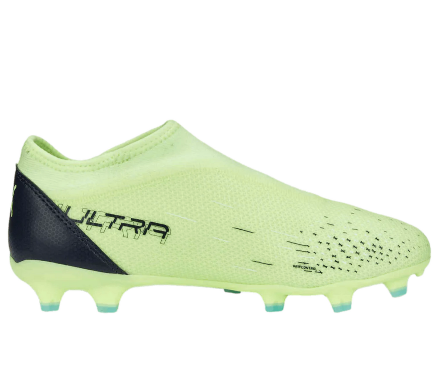 Puma Junior Ultra Match Laceless FG Firm Ground Soccer Cleat - Volt/Black