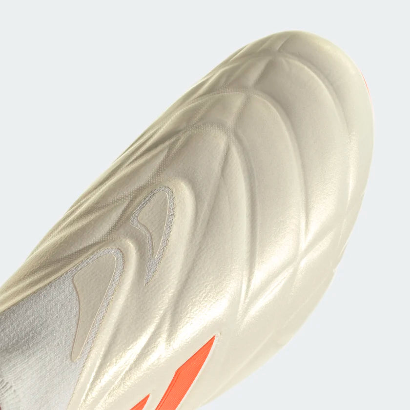 Adidas Copa Pure+ FG Firm Ground Soccer Cleat - Off White / Team Solar Orange / Off White