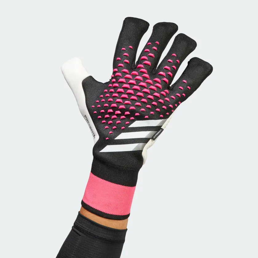 Adidas Predator GL Pro Fingersave Goalkeeper Glove - Black/White/Pink