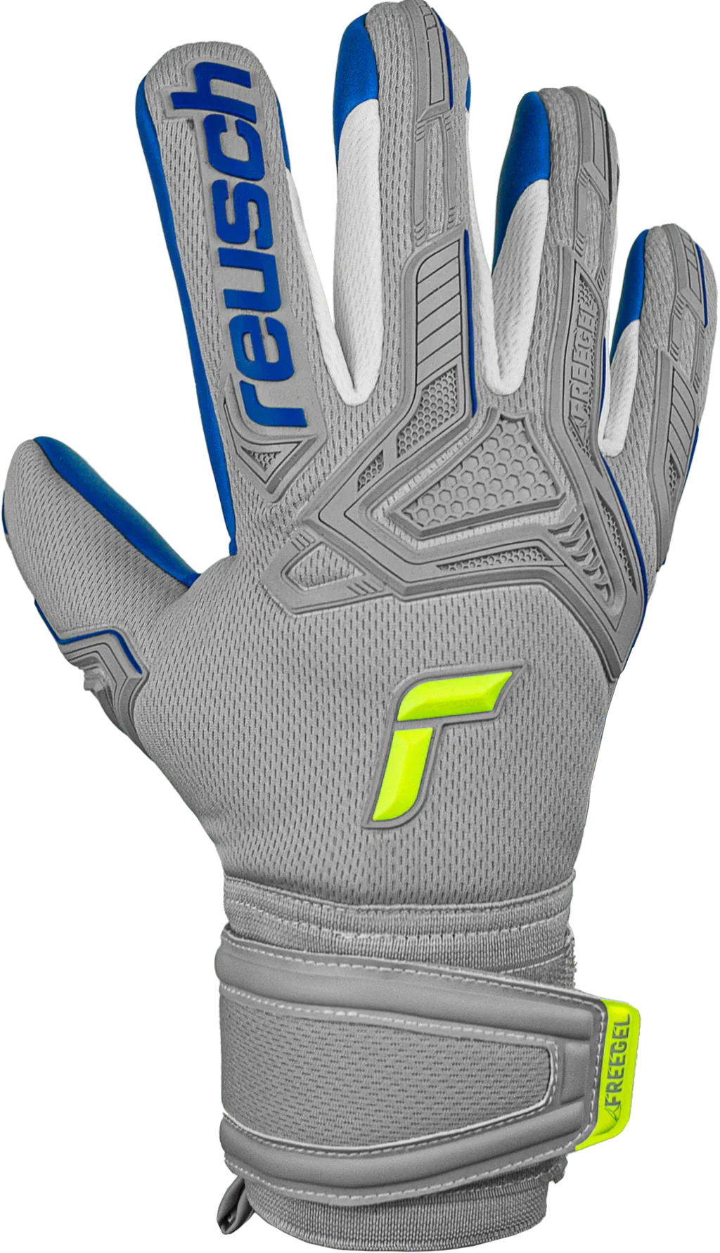 Reusch Attrakt Freegel Silver Finger Support Goalkeeper Gloves