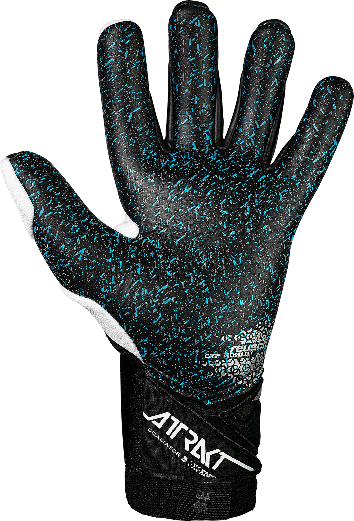 Reusch Attrakt Freegel Fusion Goaliator - White/Silver/Black