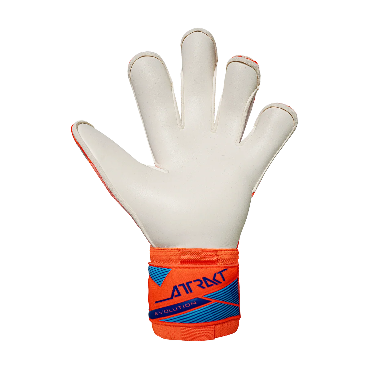 Reusch Attrakt Gold x Evolution Goalkeeper Gloves - Shocking Orange/Blue