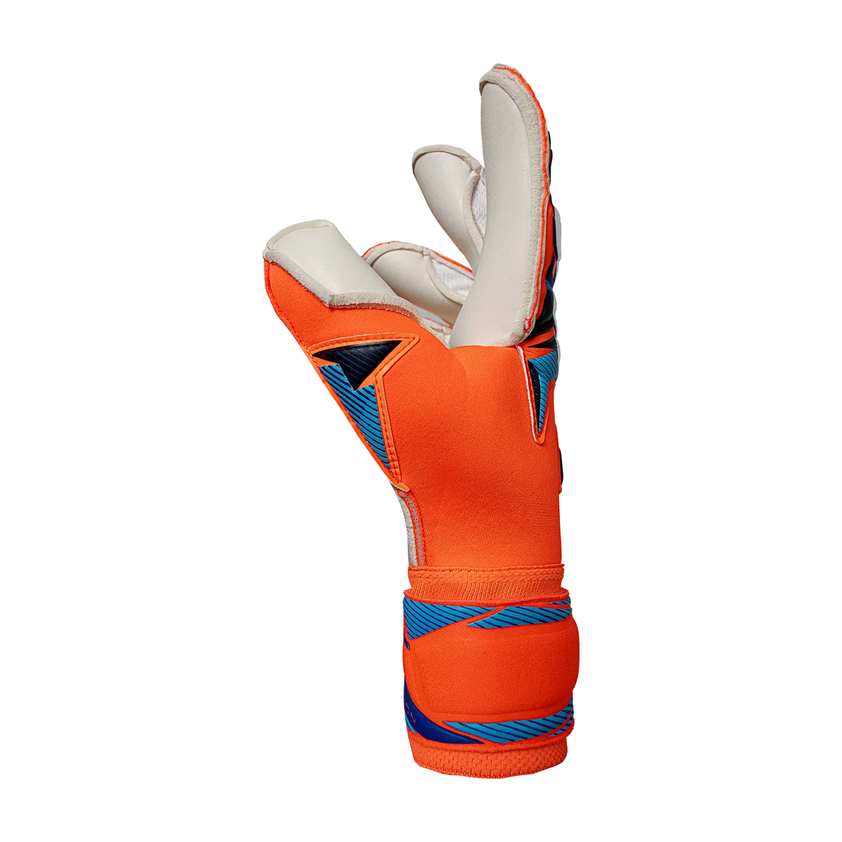 Reusch Attrakt Gold x Evolution Goalkeeper Gloves - Shocking Orange/Blue