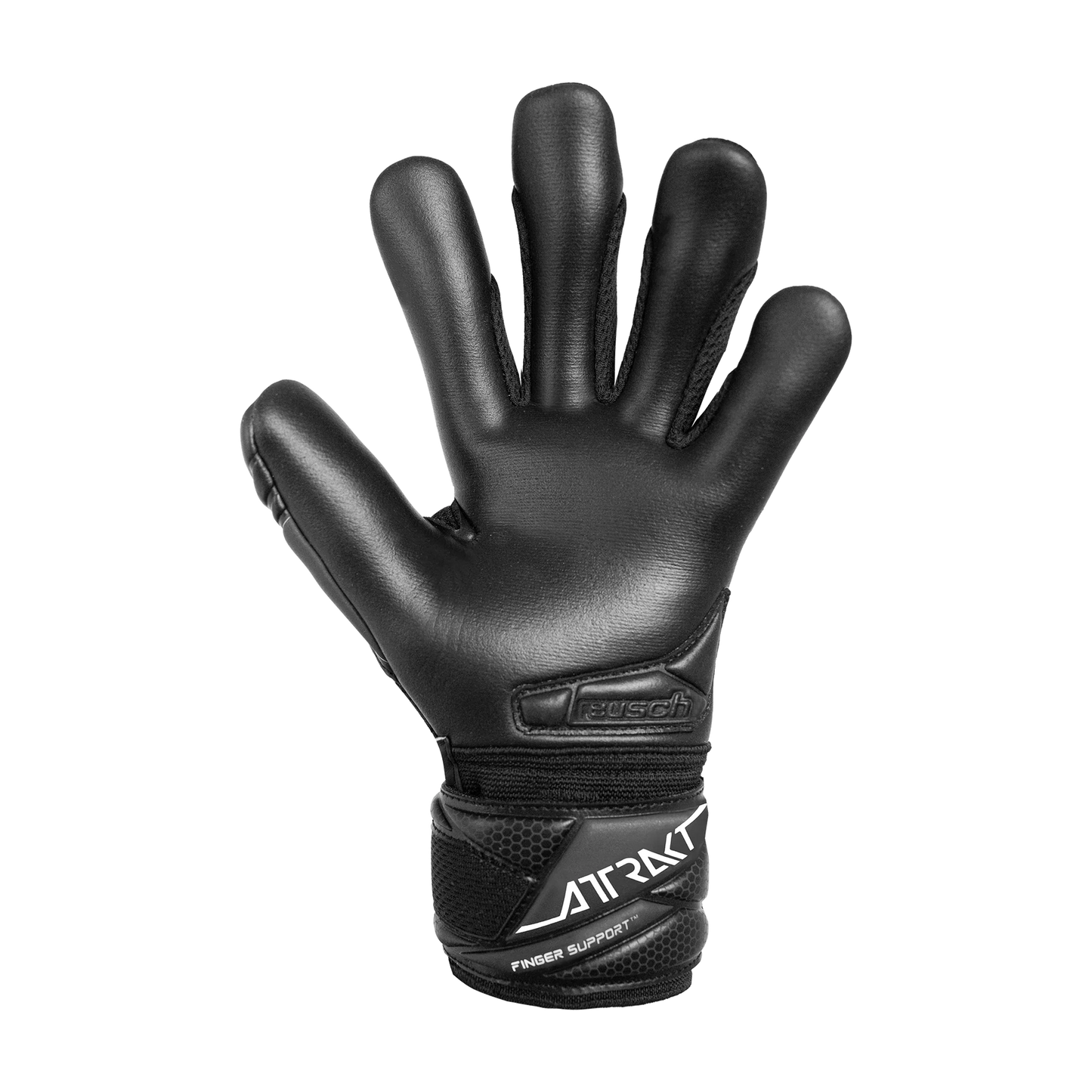Reusch Attrakt Infinity Finger Support Junior Goalkeeper Glove - Black