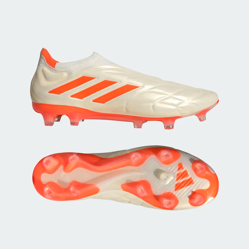 Adidas Copa Pure+ FG Firm Ground Soccer Cleat - Off White / Team Solar Orange / Off White