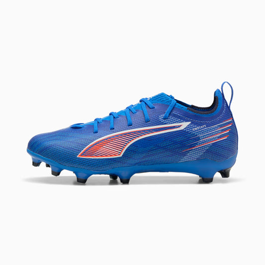 Puma Junior Ultra 6 Pro FG/AG Firm Ground Soccer Cleat - Ultra Blue/White/Glowing Red