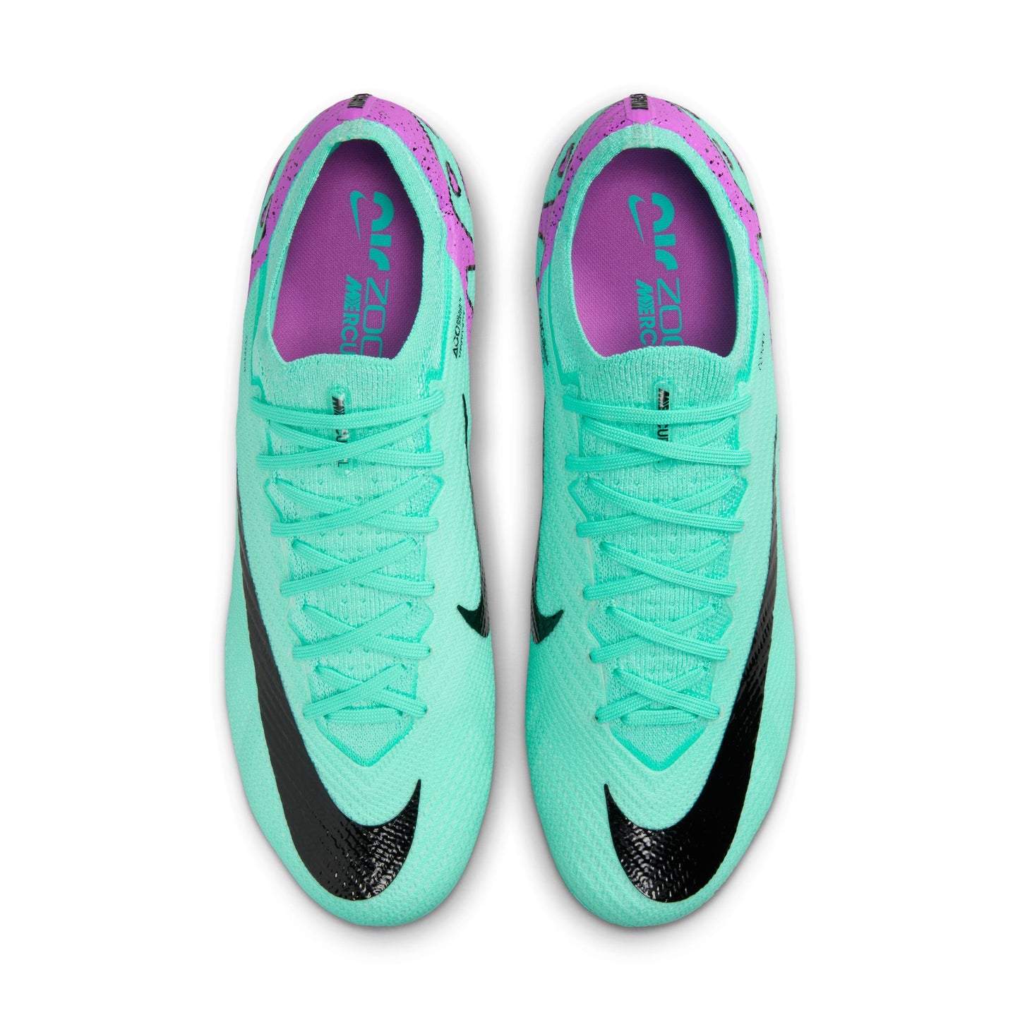 Nike Air Zoom Mercurial Vapor 15 Elite FG Firm Ground Soccer Cleat - Hyper Turquoise/Fuchsia Dream/Black/White