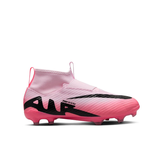 Nike Junior Mercurial Superfly 9 Pro FG Firm Ground Soccer Cleat - Pink Foam/Black