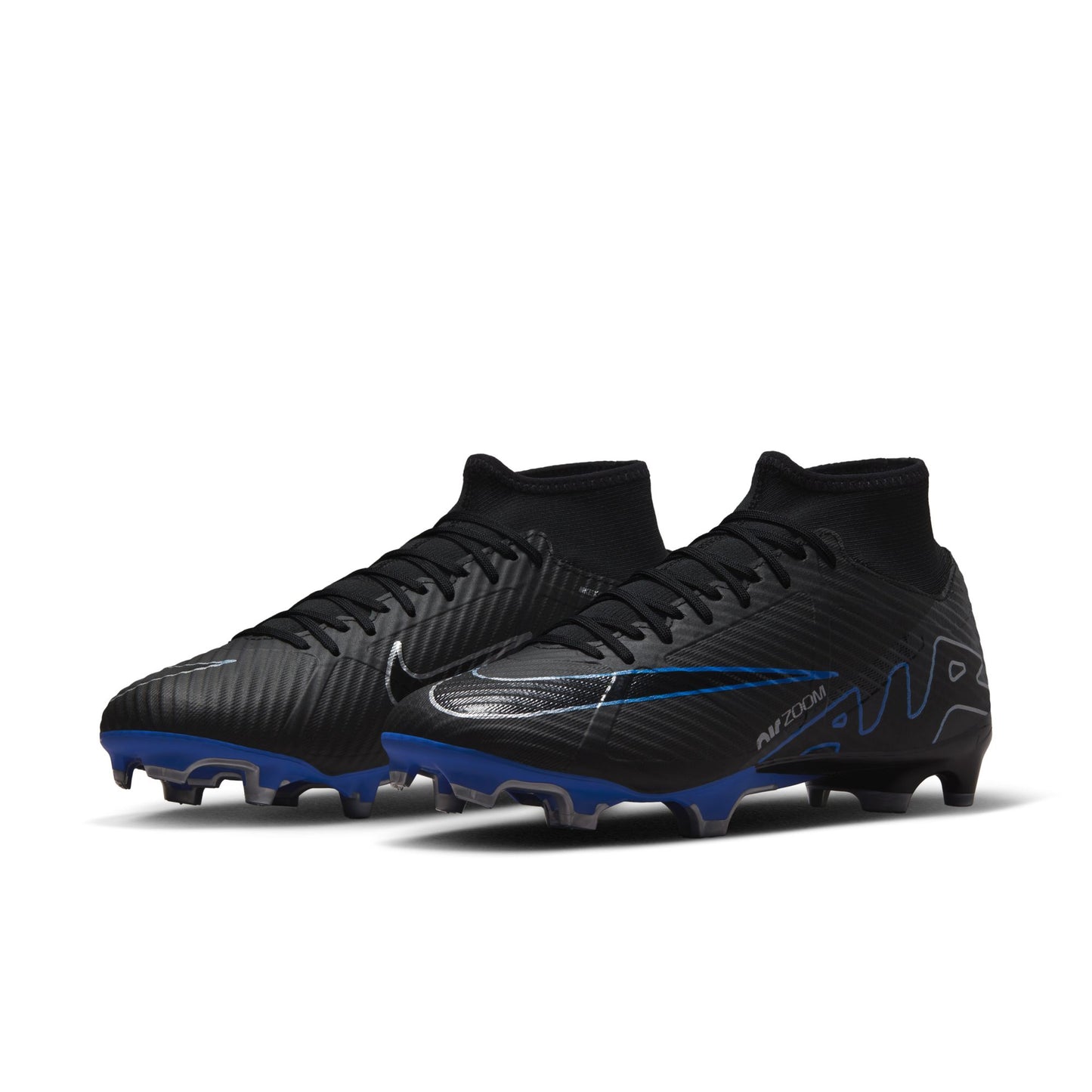 Nike Mercurial Superfly 9 Academy FG Firm Ground Soccer Cleat - Black/Royal Blue