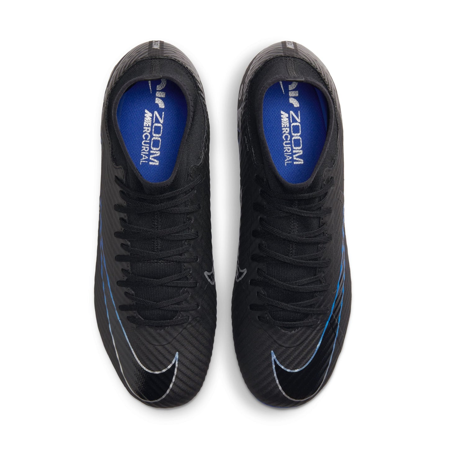 Nike Mercurial Superfly 9 Academy FG Firm Ground Soccer Cleat - Black/Royal Blue