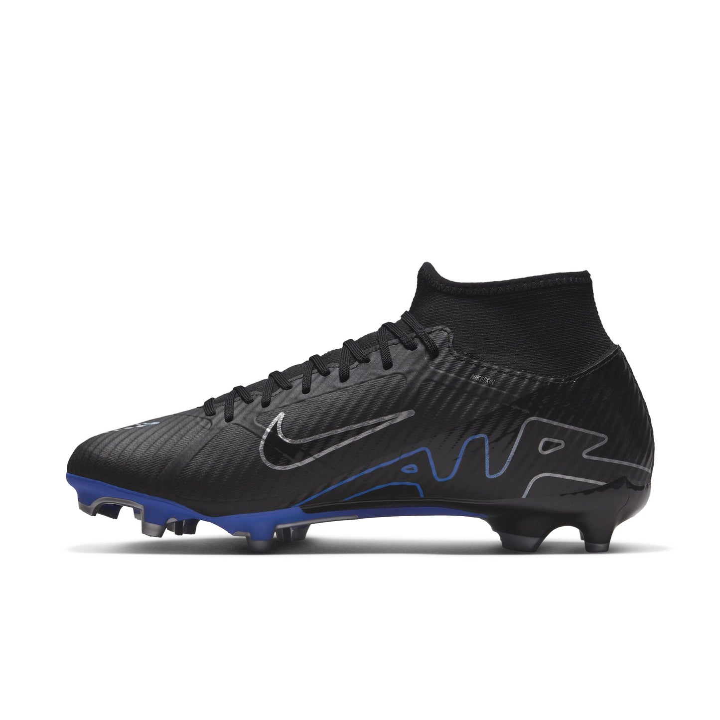 Nike Mercurial Superfly 9 Academy FG Firm Ground Soccer Cleat - Black/Royal Blue