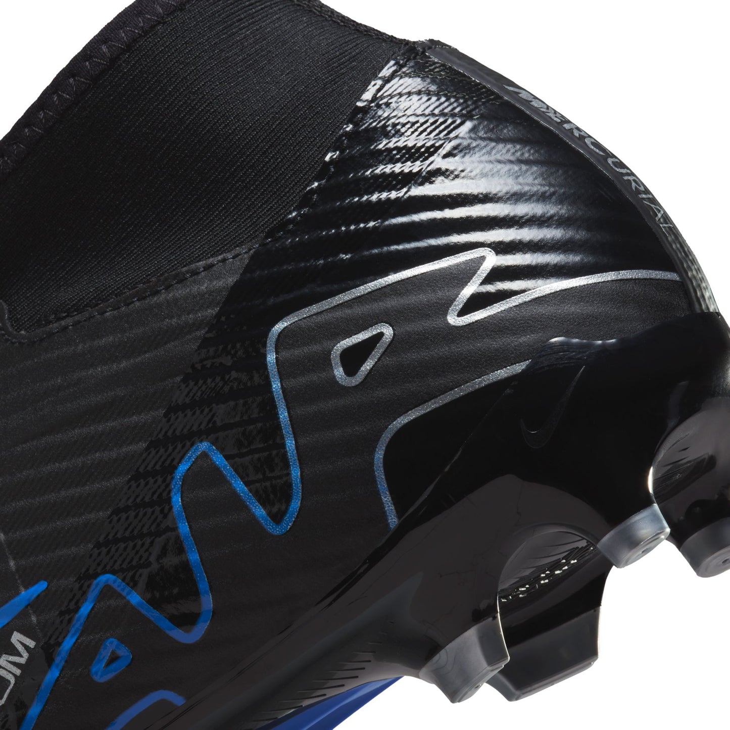 Nike Mercurial Superfly 9 Academy FG Firm Ground Soccer Cleat - Black/Royal Blue