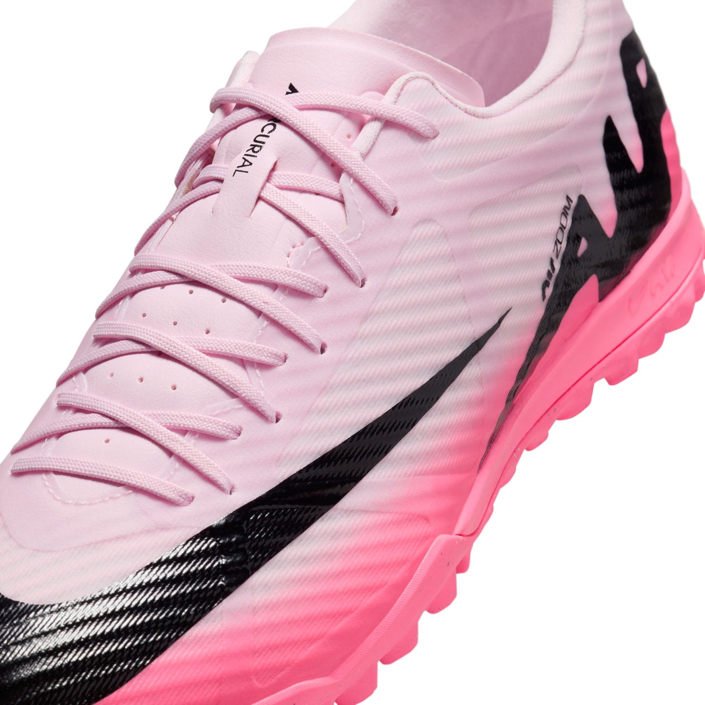 Nike Mercurial Vapor 15 Academy TF Turf Soccer Cleat - Pink Foam/Black