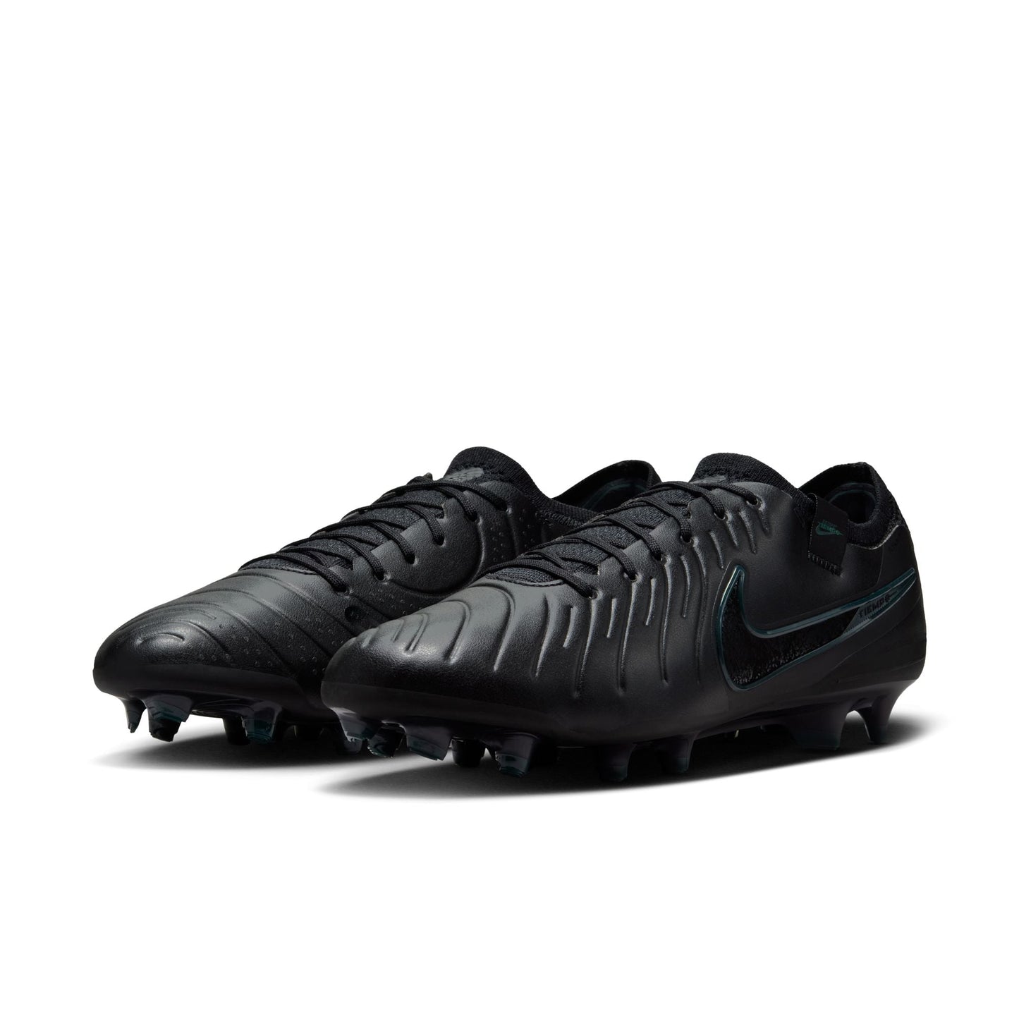 Nike Tiempo Legend 10 Elite FG Firm Ground Soccer Cleat - Black/Black-Deep Jungle