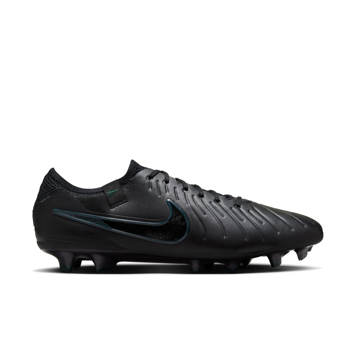 Nike Tiempo Legend 10 Elite FG Firm Ground Soccer Cleat - Black/Black-Deep Jungle