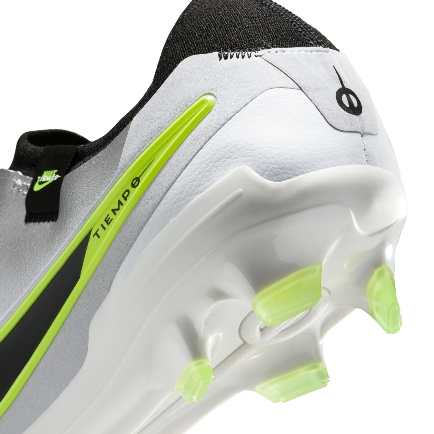 Nike Tiempo Legend 10 Pro FG Firm Ground Soccer Cleat - Metallic Silver/Black/Volt