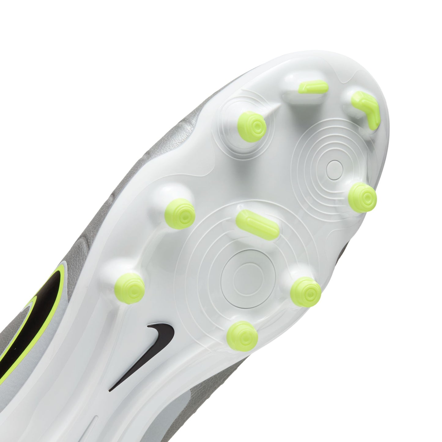 Nike Tiempo Legend 10 Academy FG Firm Ground Soccer Cleat - Metallic Silver/Black/Volt