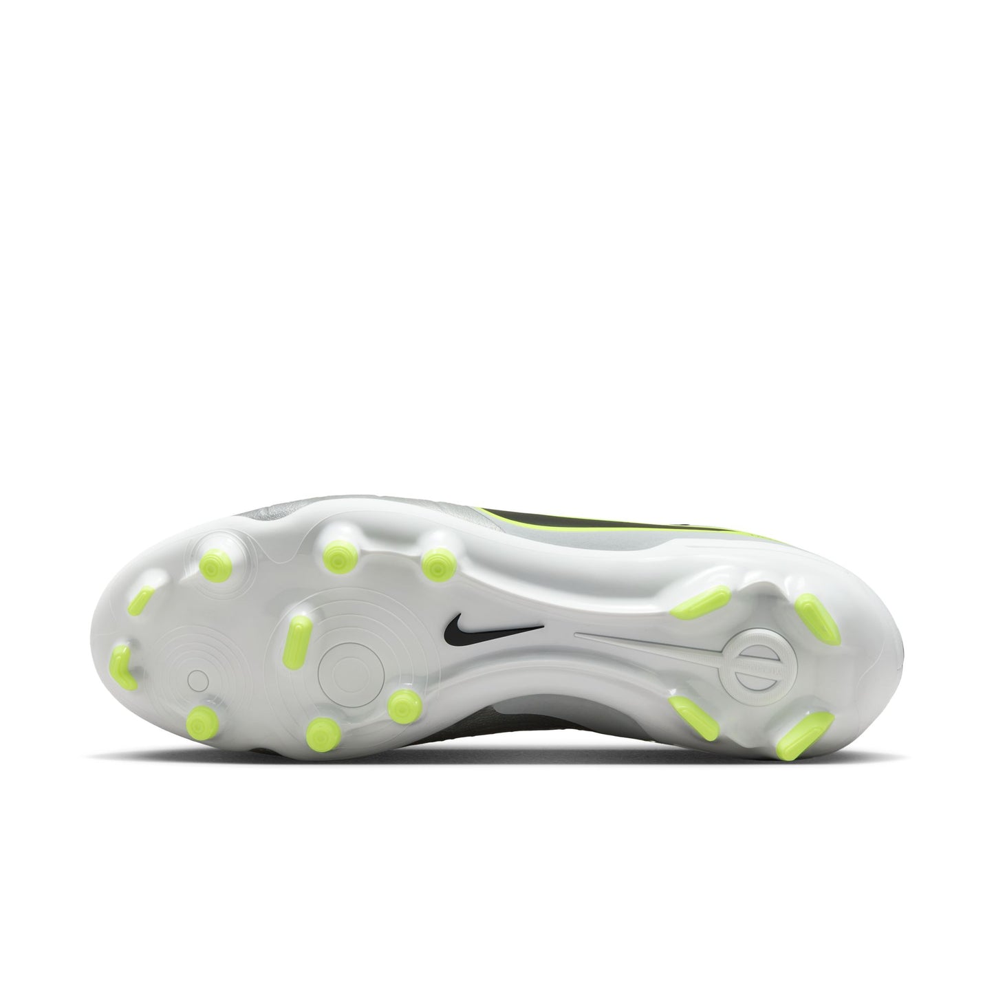 Nike Tiempo Legend 10 Academy FG Firm Ground Soccer Cleat - Metallic Silver/Black/Volt