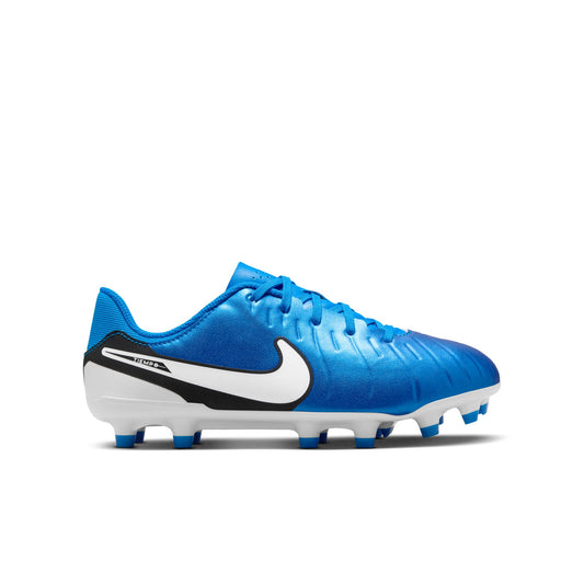 Nike Junior Tiempo Legend 10 Academy FG Firm Ground Soccer Cleat - Soar Blue/White/Black