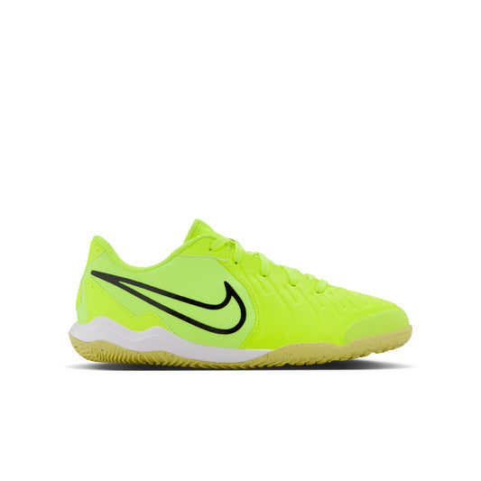Nike Junior Tiempo Legend 10 IC Indoor Soccer Shoe - Volt/Black